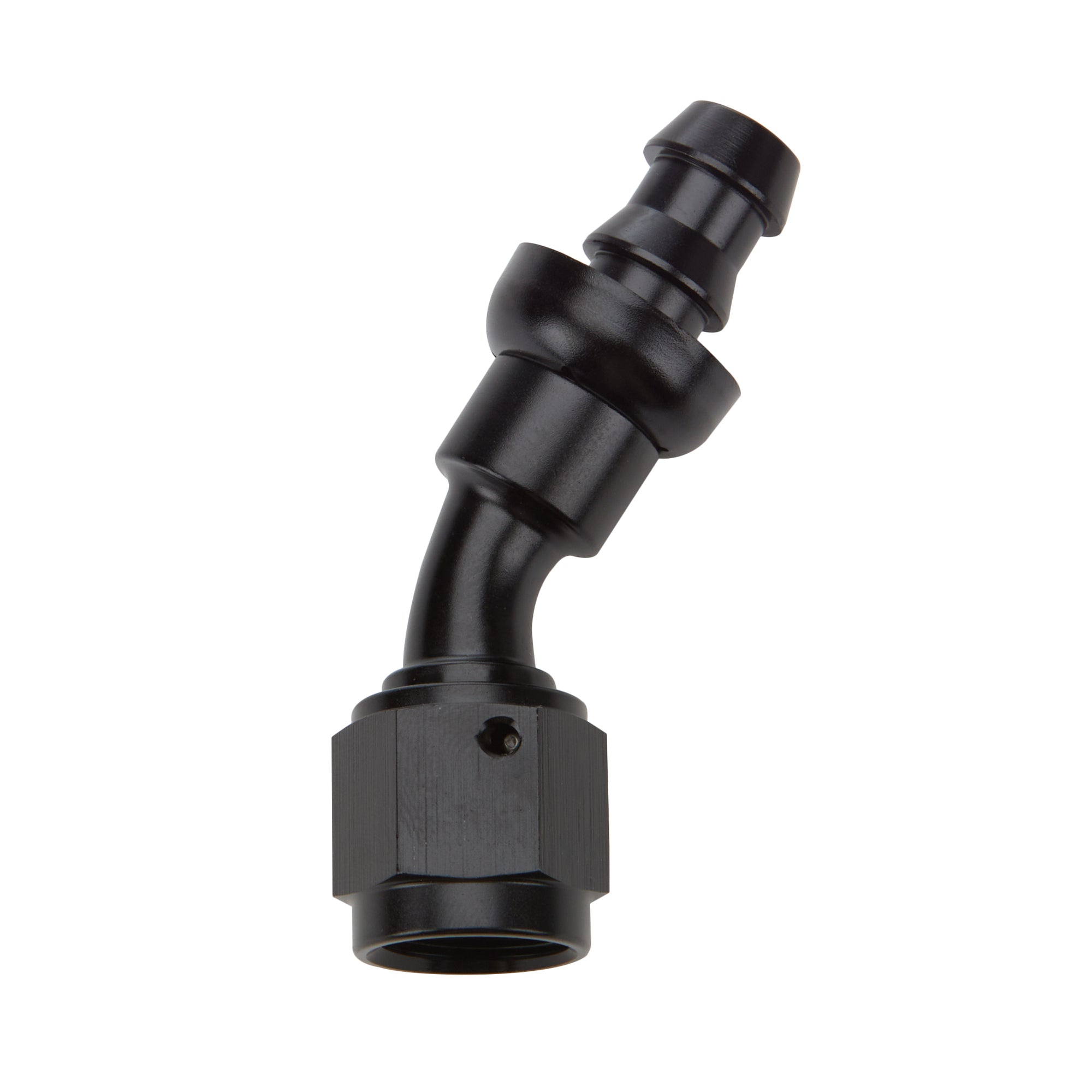 Allstar Performance Pushlock Hose End - Black - 30 Deg Elbow -12 AN