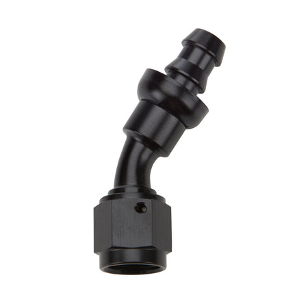 Allstar Performance Pushlock Hose End - Black - 30 Deg Elbow -12 AN
