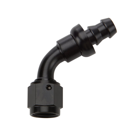 Allstar Performance Pushlock Hose End - Black - 60 Deg Elbow -12 AN