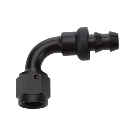 Allstar Performance Pushlock Hose End - Black - 90 Deg Elbow -10 AN