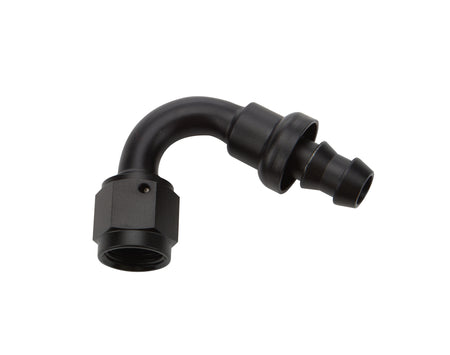 Allstar Performance Pushlock Hose End - Black - 120 Deg Elbow -6 AN