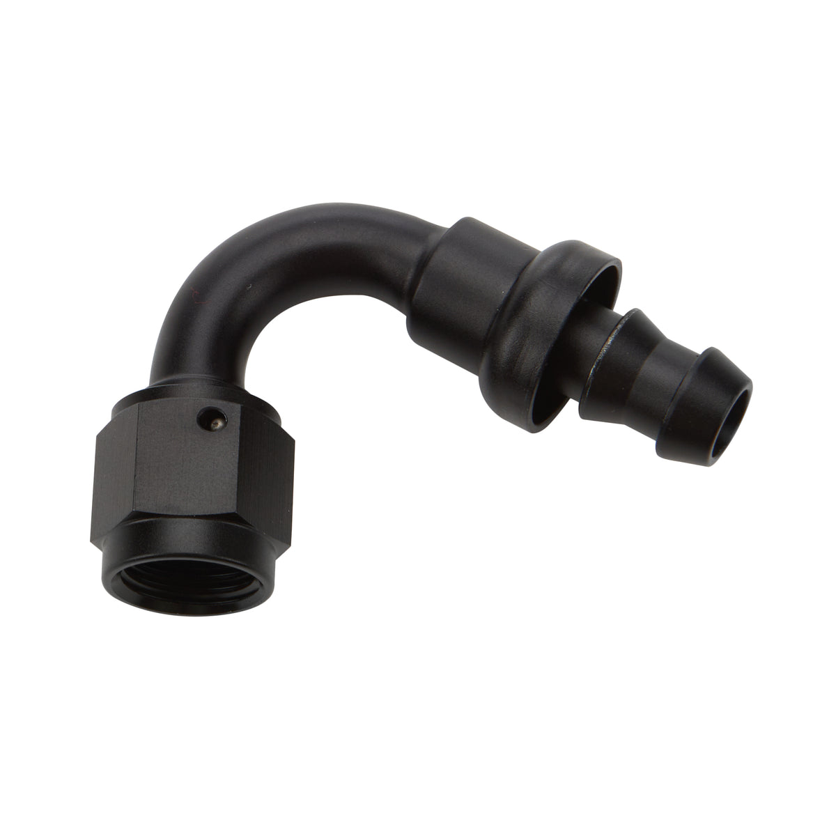 Allstar Performance Pushlock Hose End - Black - 120 Deg Elbow -10 AN