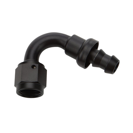 Allstar Performance Pushlock Hose End - Black - 120 Deg Elbow -10 AN
