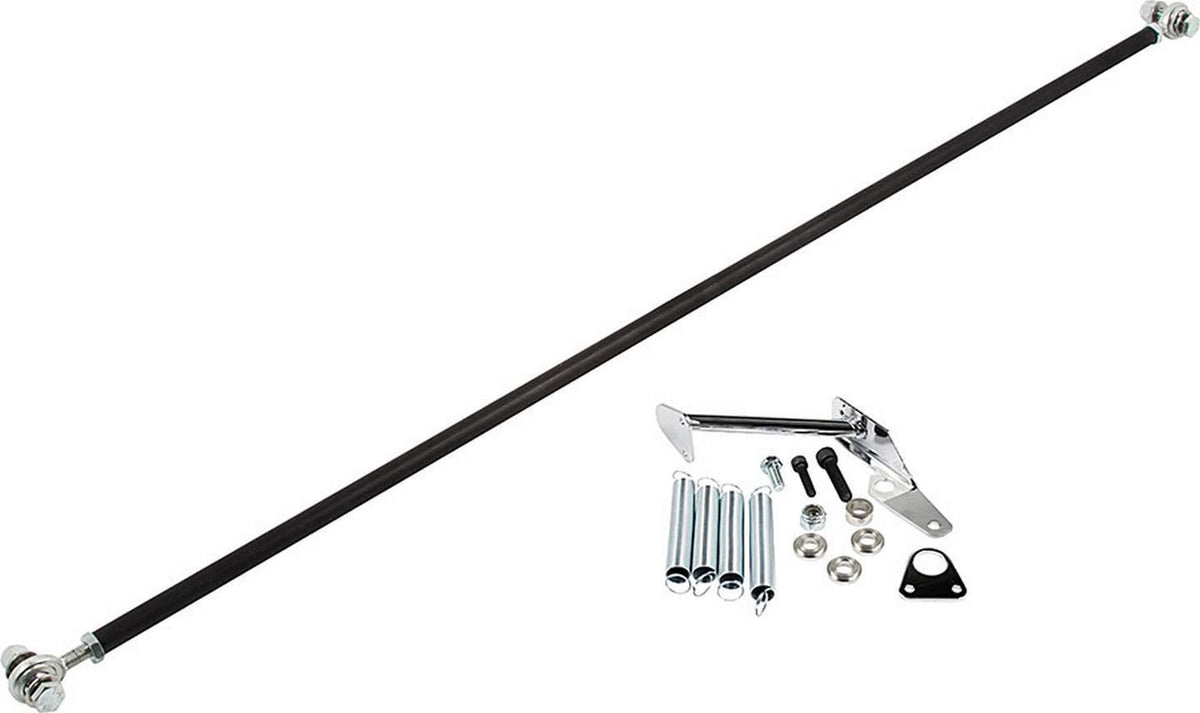 Allstar Performance Throttle Linkage w/ Return Spring Kit - 36 in Long Rod - Brackets / Bushings / Return Springs / Rod Ends
