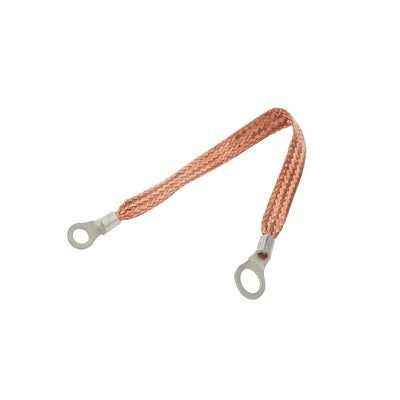 Allstar Performance Copper Ground Strap - 24 in w/ 1/4 in and 3/8 in Ring