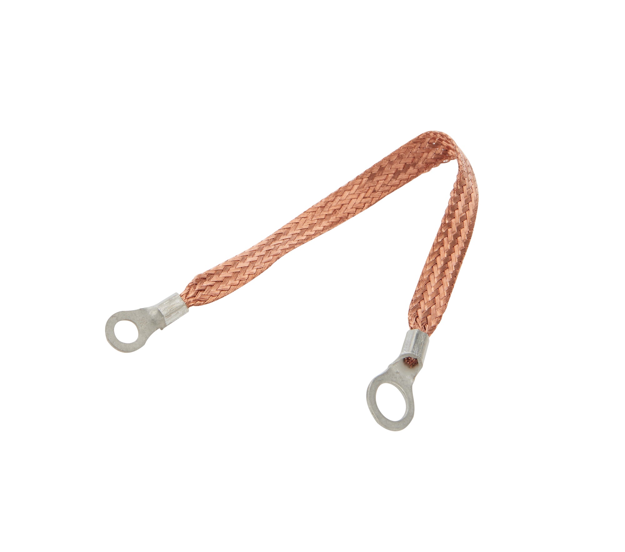 Allstar Performance Copper Ground Strap - 9 in w/ 1/4 in and 3/8 in Ring