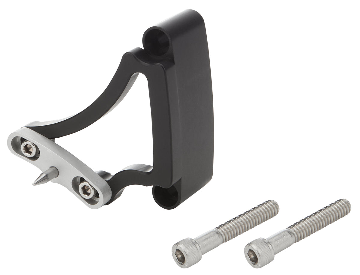 Allstar Performance Adjustable Timing Pointer - Black - 6-1/8 in OD Balancer - Small Block Chevy