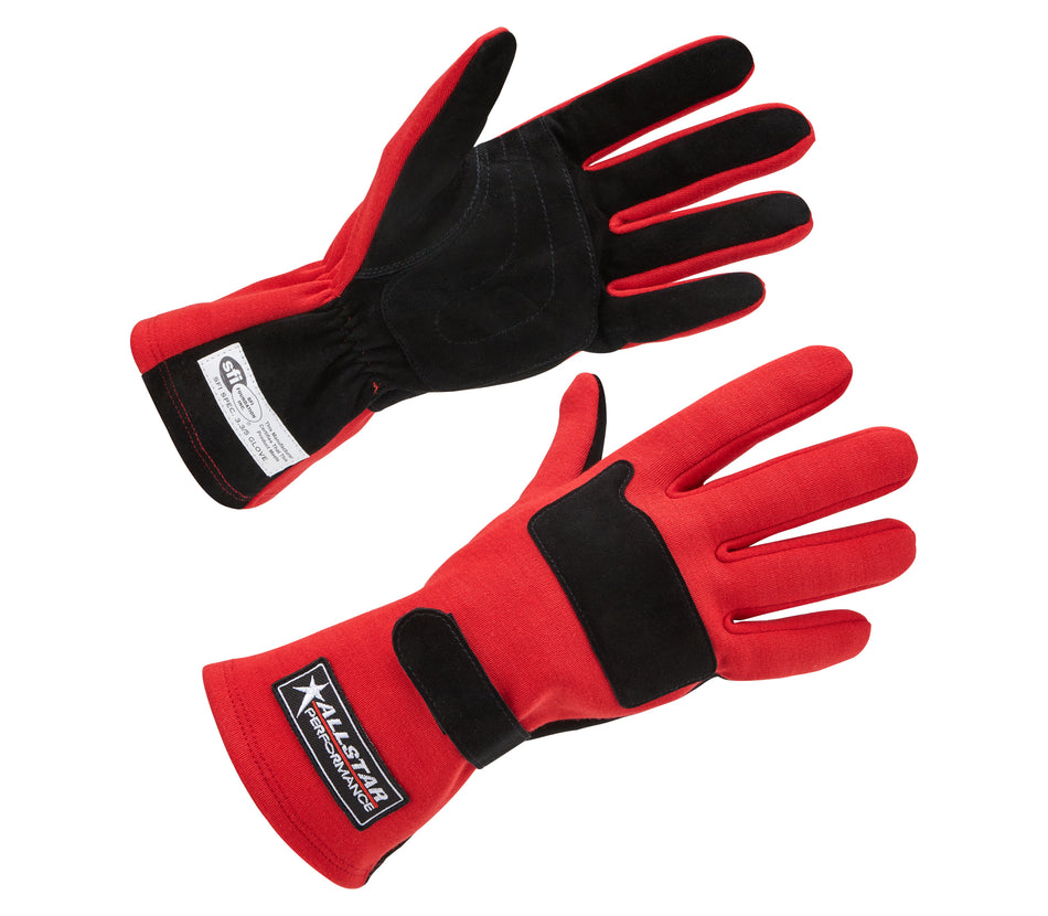 Allstar Performance Racing Gloves - Red