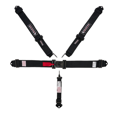 Allstar Performance 5-Point Latch & Link Harness - 3 in Belts - Black