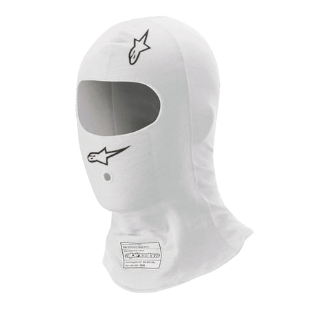 Alpinestars Race V3 Balaclava - Single Eyeport - Single Layer - Lenzing FR - White