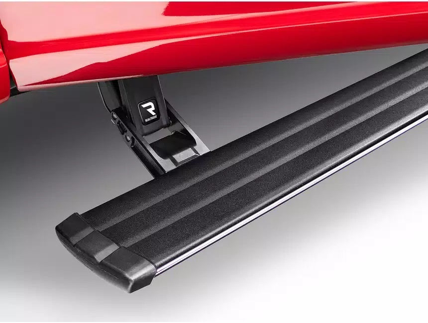 AMP Research PowerStep Vision Step Bars - Black - Ford Fullsize Truck 2021-24 Crew Cab (Pair)