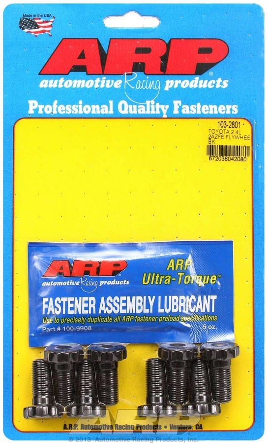 ARP Flywheel Bolt Kit - 12 mm x 1.25 Thread - 12 Point Head - 1 in Long - Black Oxide - Toyota 4-Cylinder (Set of 8)