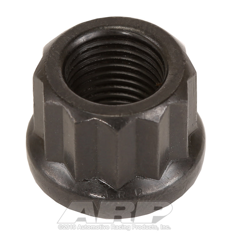 ARP 1/2-20 in Thread Nut - 11/16 in 12 Point Head - Chromoly - Black Oxide