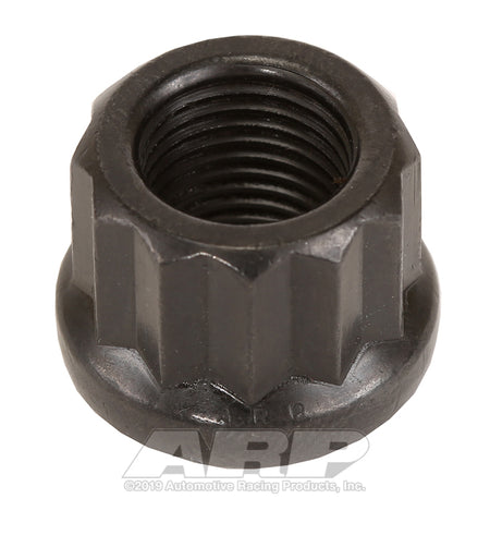 ARP 1/2-20 in Thread Nut - 11/16 in 12 Point Head - Chromoly - Black Oxide