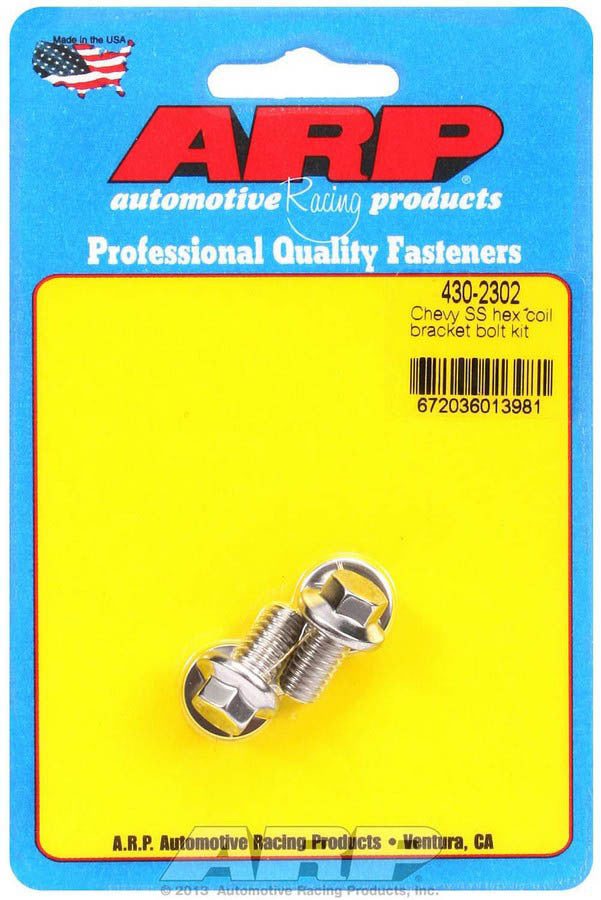 ARP Stainless Coil Bracket Bolt Kit - Polished - Chevy (Pair)