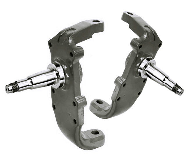 RideTech 2 in Drop Spindles - Gray - Chevy Fullsize Car 1955-57 (Pair)