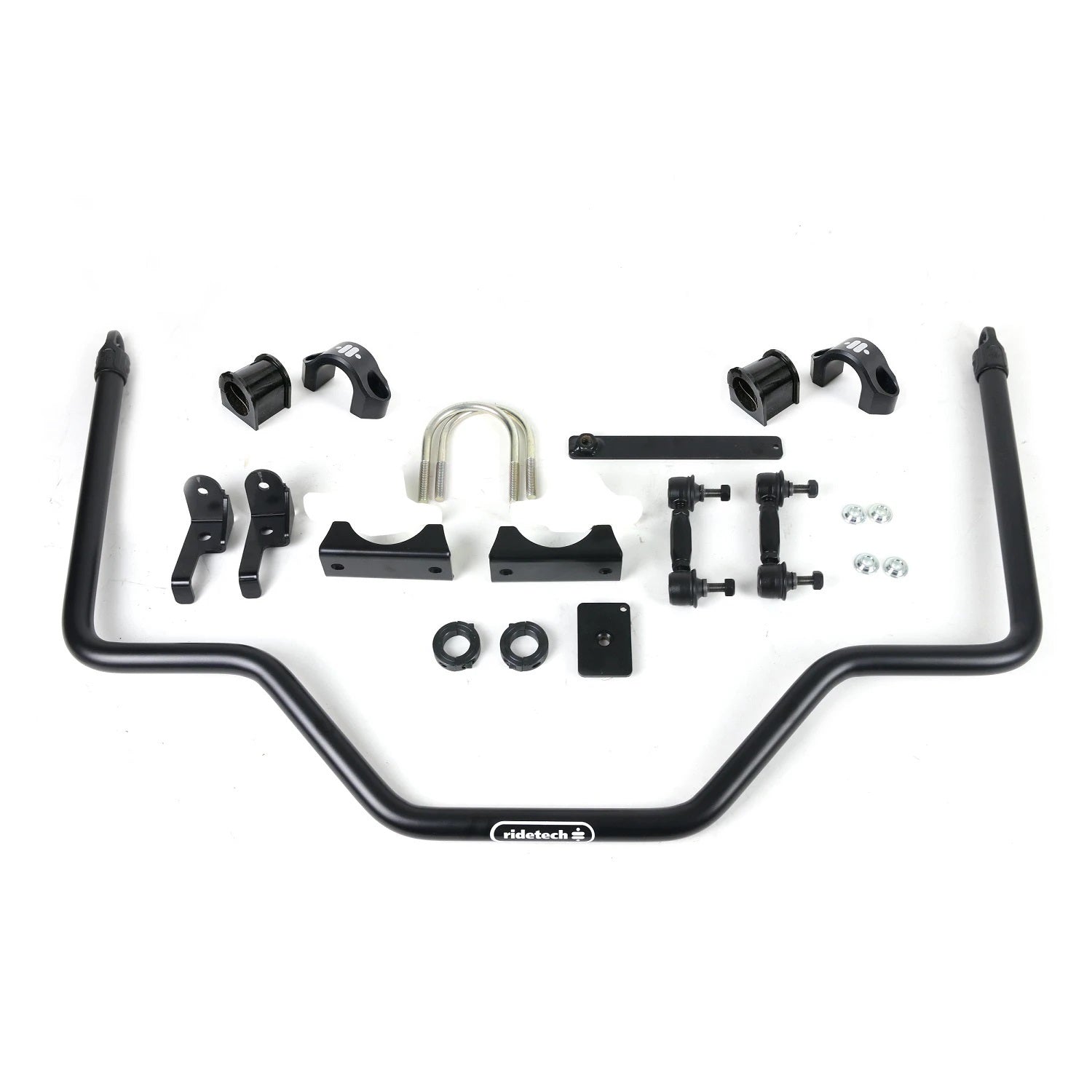 RideTech Rear Sway Bar - 1.125 in Diameter - 170 lb/in Rate - Black - Ford Fullsize Truck 2015-24