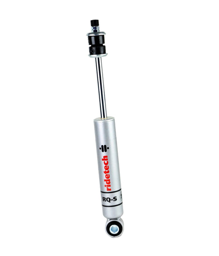 RideTech RQ-S Single Adjustable Monotube Shock - 9.5 in Compressed / 15 in Extended - 1.50 in OD - Silver - Front - Mopar A-Body / B-Body / E-Body