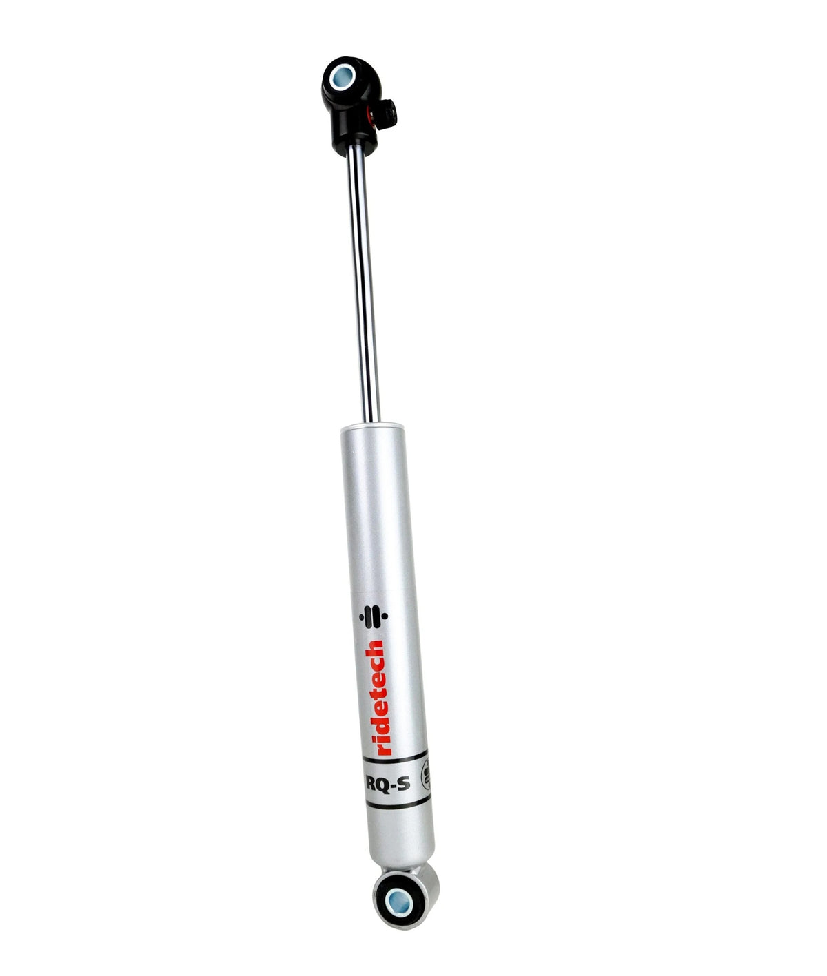 RideTech RQ-S Single Adjustable Monotube Shock - 10.15 in Compressed / 14.9 in Extended - 1.50 in OD - Silver - Front - GM Fullsize Truck 1963-87