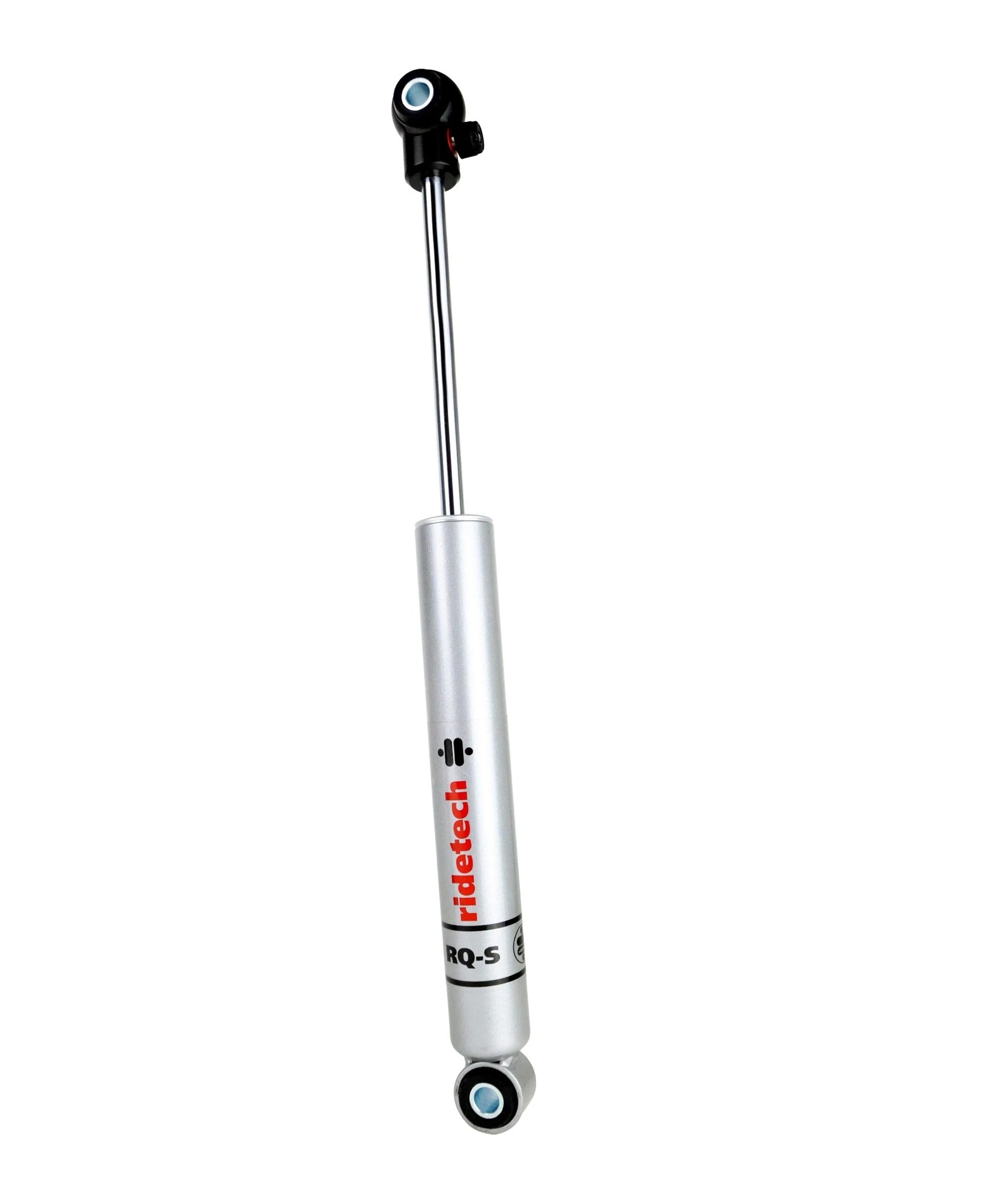 RideTech RQ-S Single Adjustable Monotube Shock - 10.15 in Compressed / 14.9 in Extended - 1.50 in OD - Silver - Front - GM Fullsize Truck 1963-87