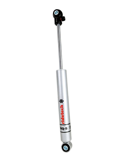 RideTech RQ-S Single Adjustable Monotube Shock - 10.15 in Compressed / 14.9 in Extended - 1.50 in OD - Silver - Front - GM Fullsize Truck 1963-87