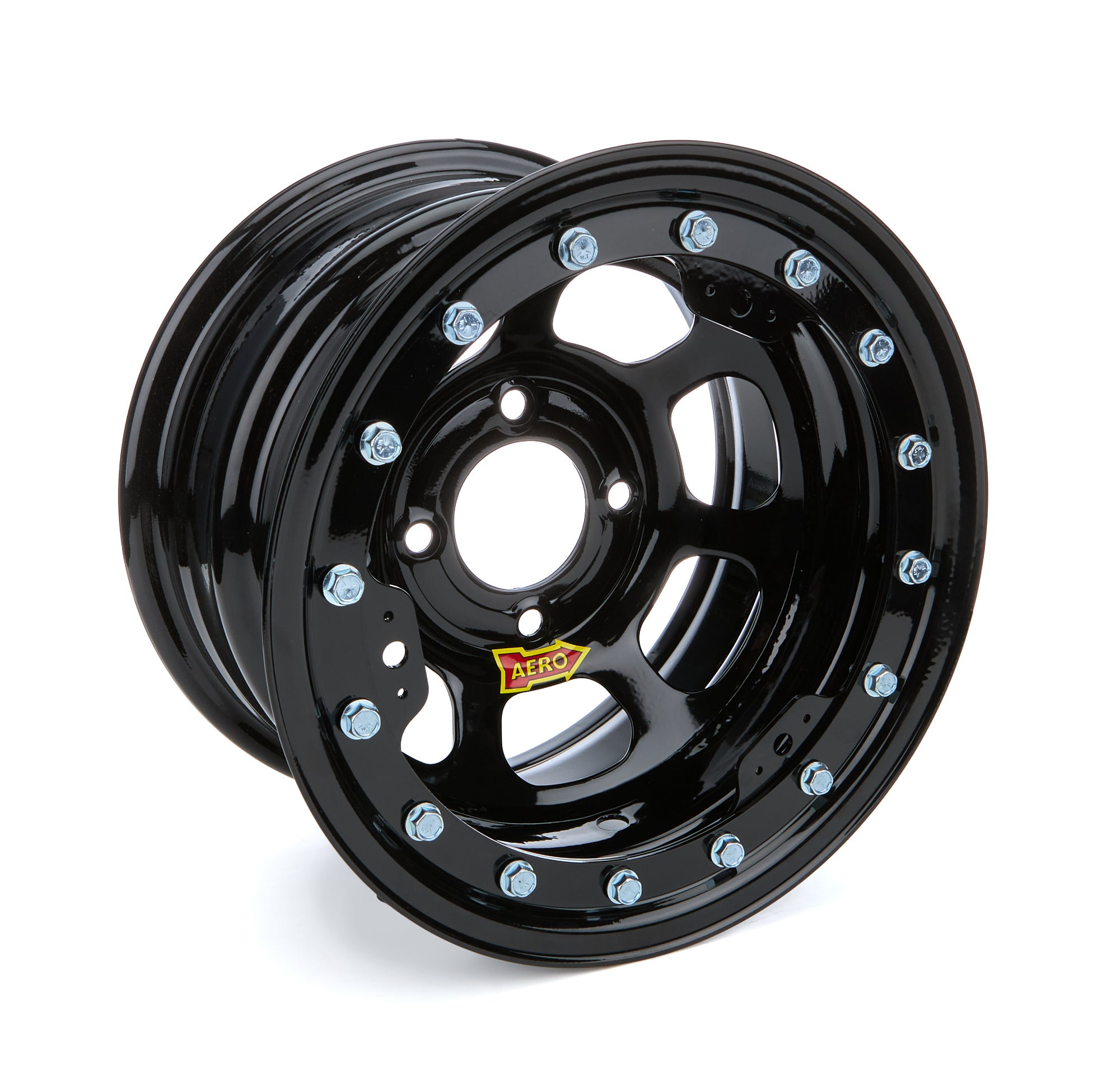 Aero 33 Series Beadlock Wheel - 13 x 8 in - 3.000 in Backspace - 4 x 4.50 in Bolt Pattern - Black