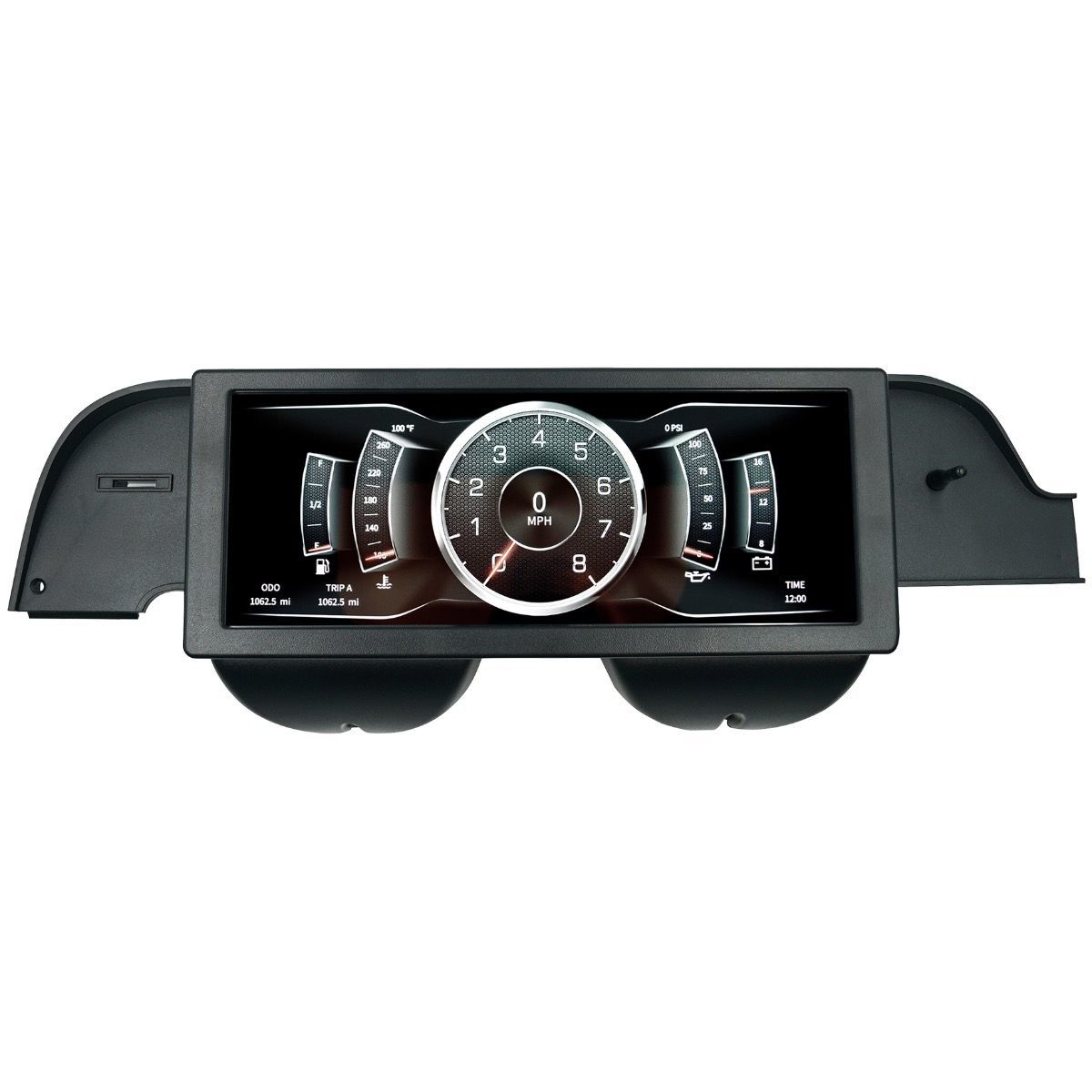Auto Meter Invision Digital Direct-Fit Gauge Kit - Black - Ford Mustang 1967-68