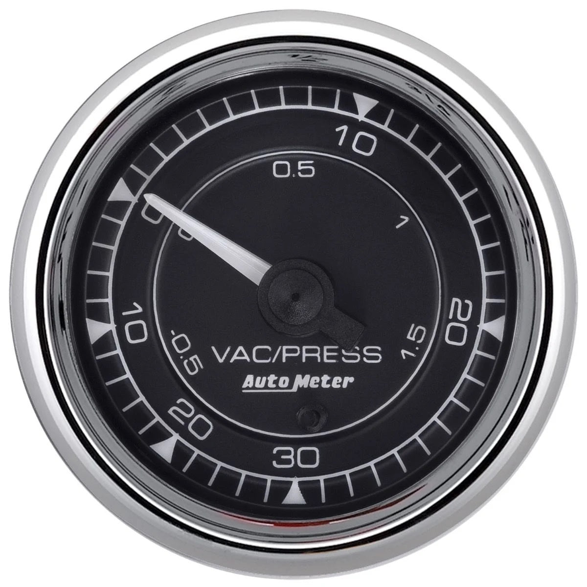 Auto Meter Chrono Series 0-30 psi Boost / Vacuum Gauge - 2-1/16 in Diameter - Black Face 9759