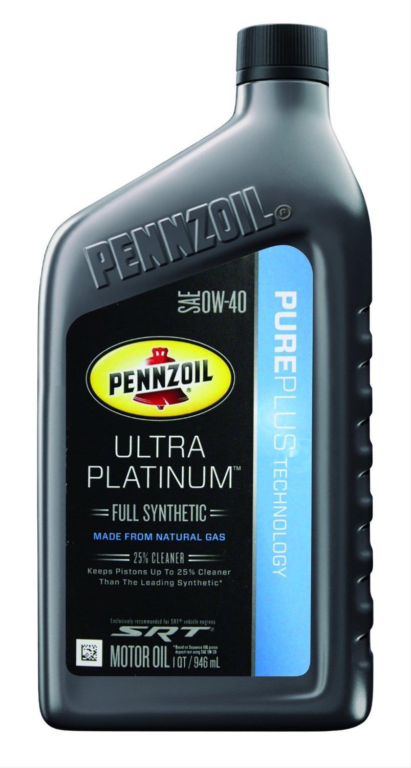 Pennzoil Ultra Platinum 0W40 Synthetic Motor Oil - 1 Qt. Bottle