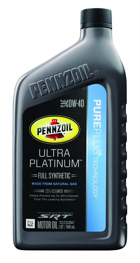 Pennzoil Ultra Platinum 0W40 Synthetic Motor Oil - 1 Qt. Bottle