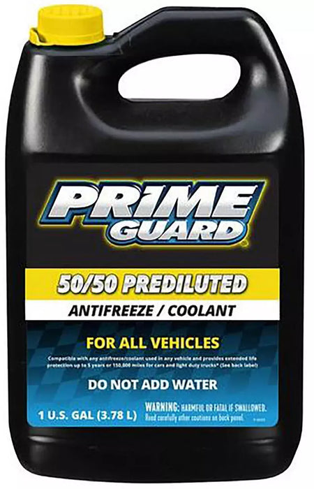Prime Guard Pre-Diluted 50/50 Antifreeze Coolant - 1 Gallon Jug