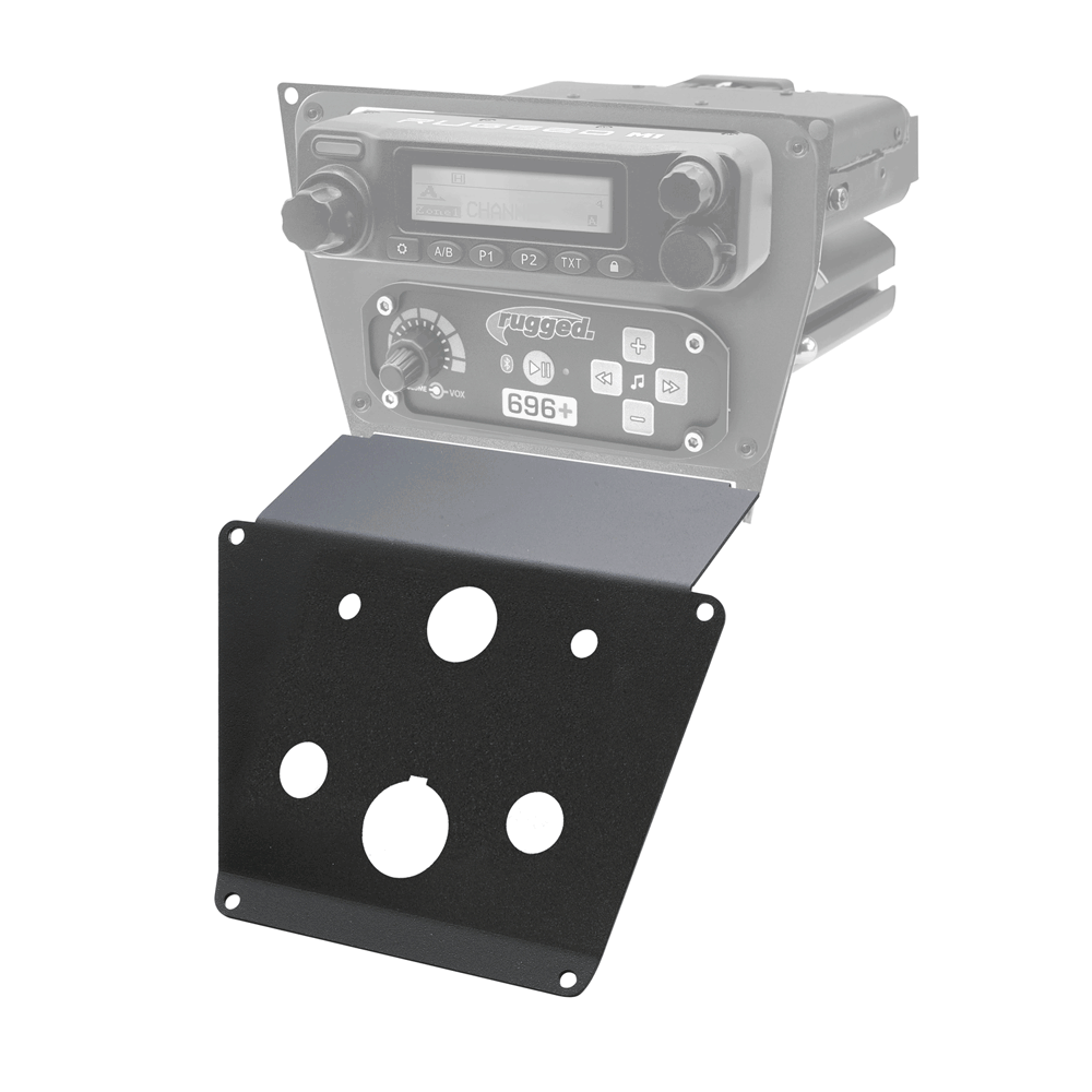 Rugged Radios Lower Accessory Panel for Polaris RZR PRO XP RZR Turbo R and RZR PRO R Dash Mount Radio and Intercom - Rockford Fosgate MT-PRO-ROCK