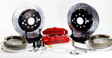 Baer Pro-Plus Rear Brake Kit - Red - Ford