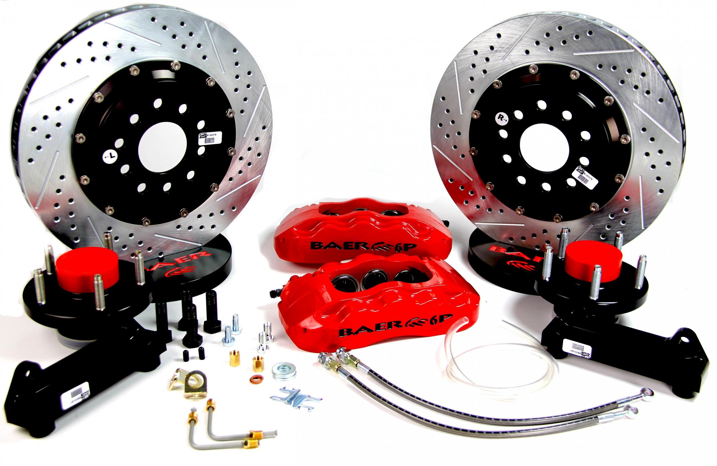 Baer Pro-Plus Front Brake Kit - Red - Chevy Corvette 1963-68
