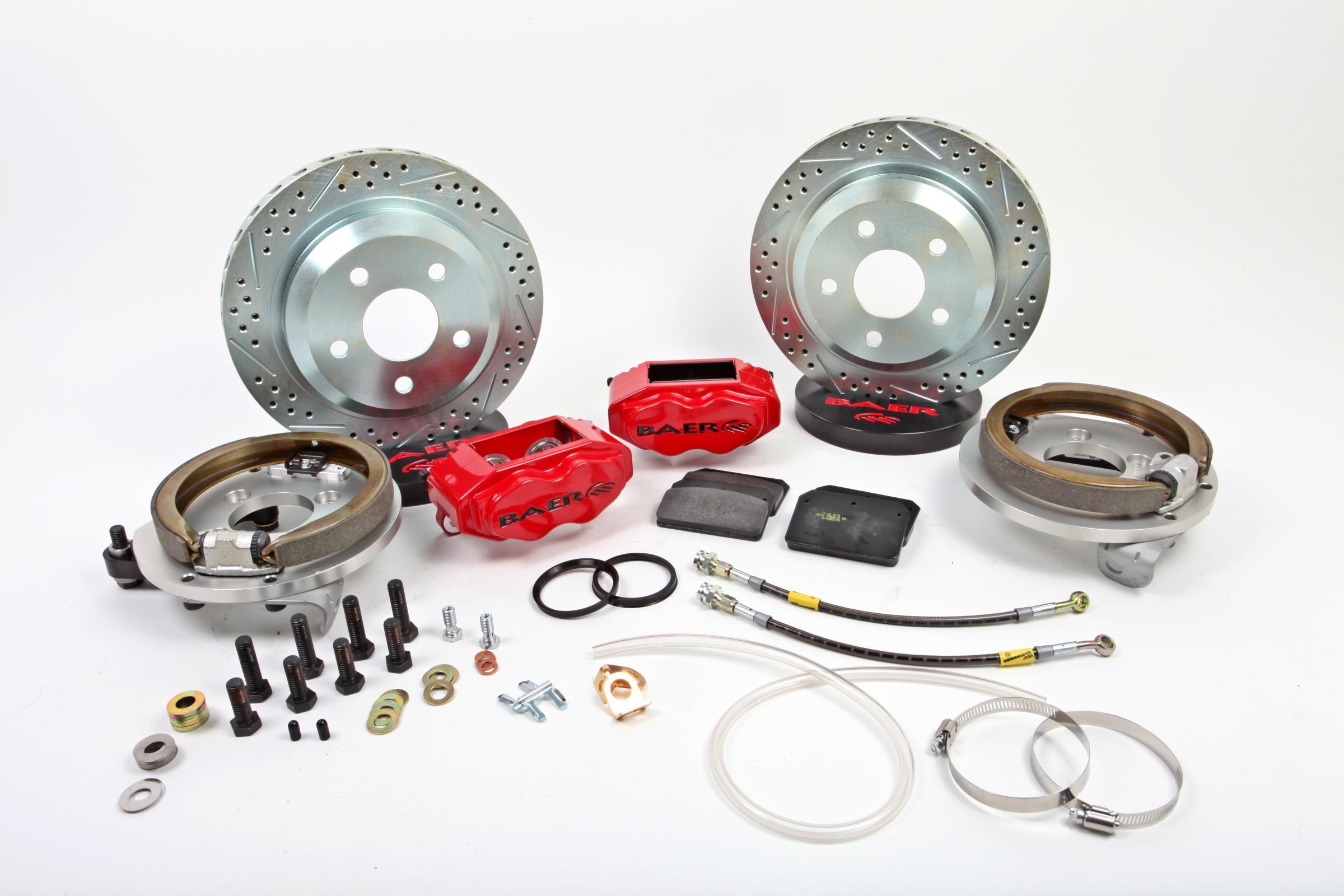 Baer SS4 Rear Brake Kit - Red - GM A-Body 1964-77