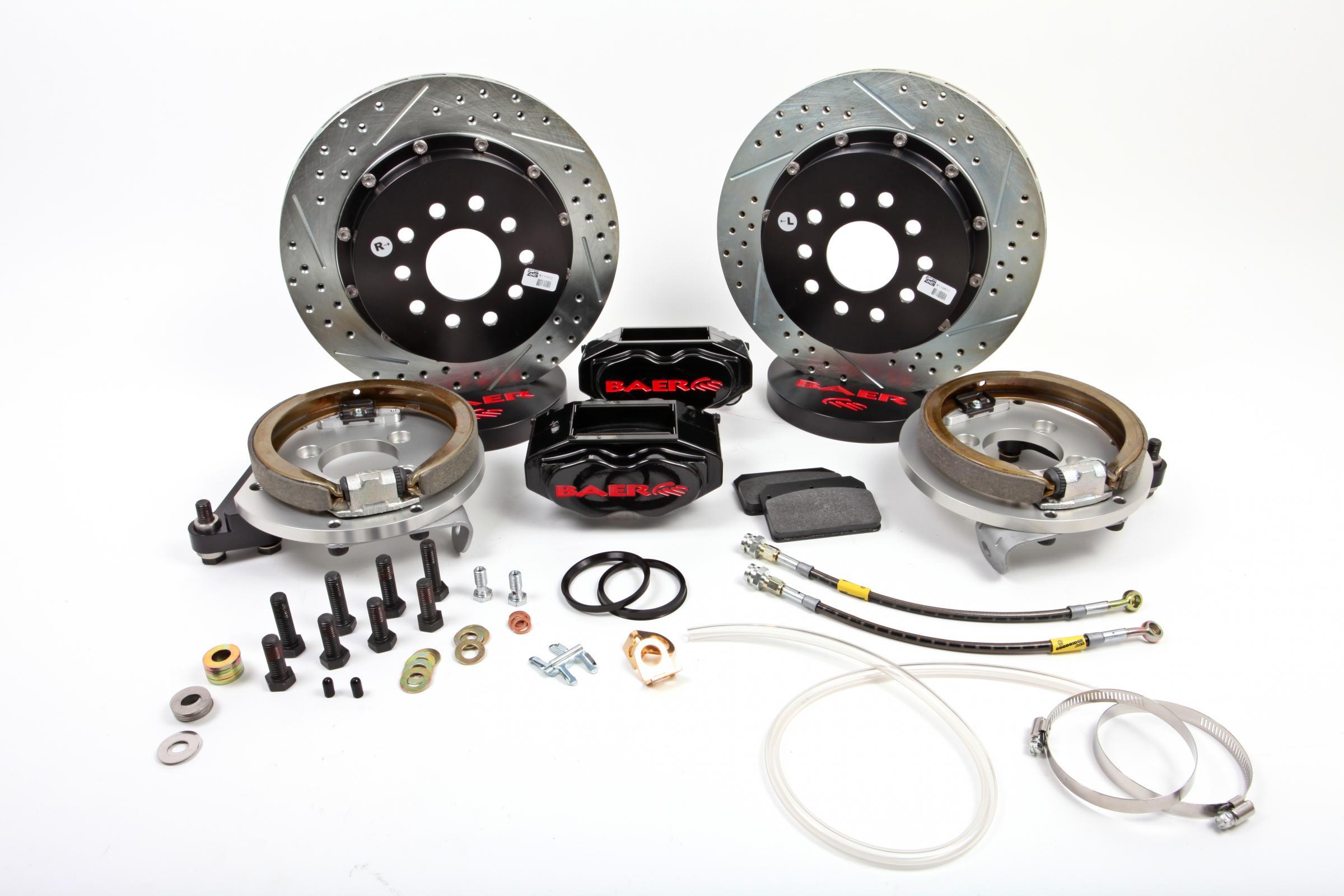 Baer SS4-Plus Rear Brake Kit - Black - GM A-Body 1964-77