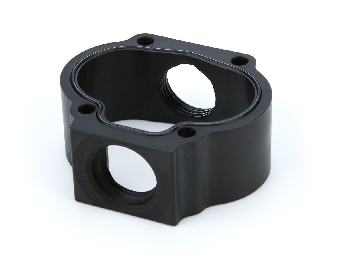 Barnes Late Model Oil Pump Body - 12 AN Inlet - 12 AN Outlet - Black Oxide