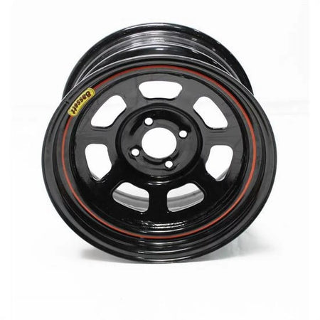 Bassett D.O.T. Beaded Wheel - 15 x 7 in - 2.000 in Backspace - 4 x 4.50 in Bolt Pattern - Black