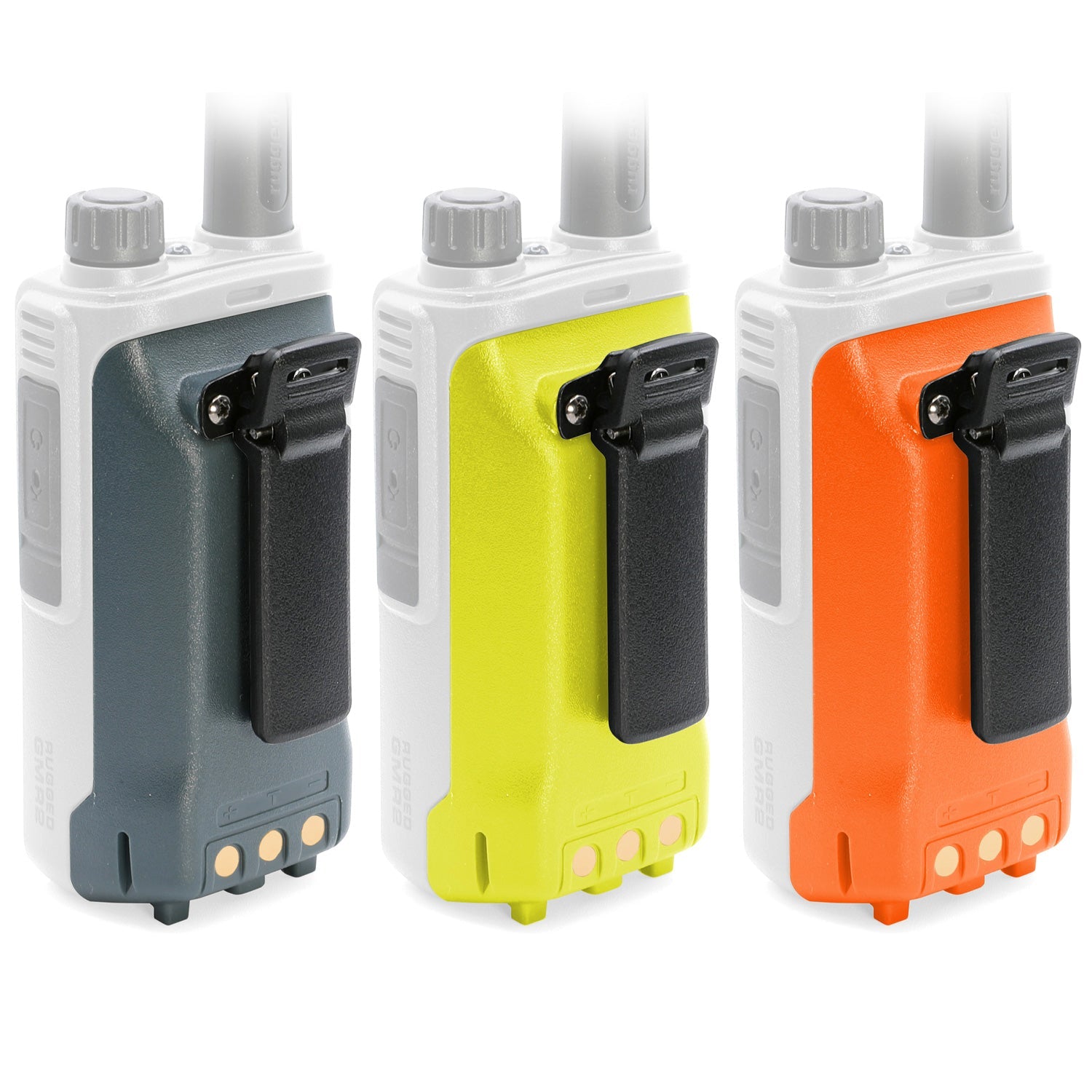 Rugged Radios GMR2 and GMR2 PLUS Handheld Long-Lasting XL Battery - Safety Orange BAT-GMR2-XL-ORN
