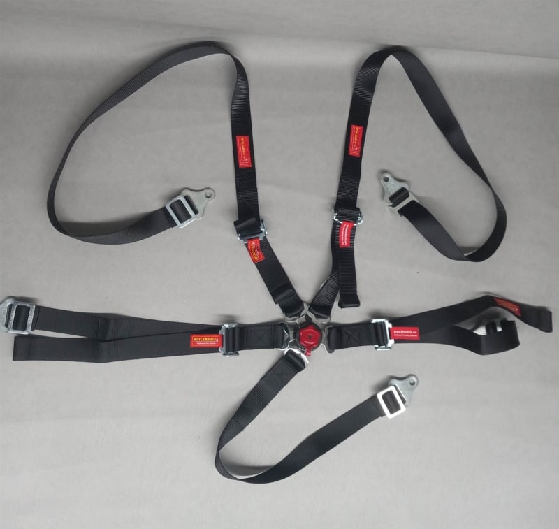 ButlerBuilt 5 Point Camlock - SFI 16.1 - Pull Up Adjust - Bolt-In - Black BB1154401