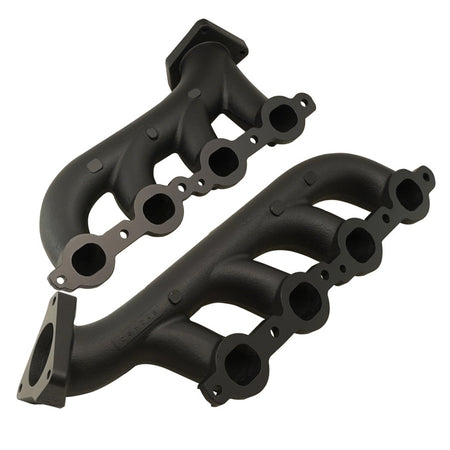 BD Diesel Exhaust Manifold - Black Ceramic Coated - GM LS-Series - GM Fullsize Truck 2002-13 (Pair)