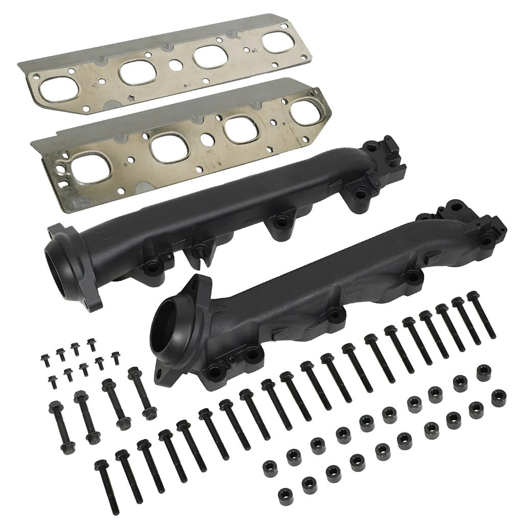 BD Diesel Exhaust Manifold - Black Ceramic Coated - Mopar Gen III Hemi - Ram Fullsize Truck 2009-22 (Pair)