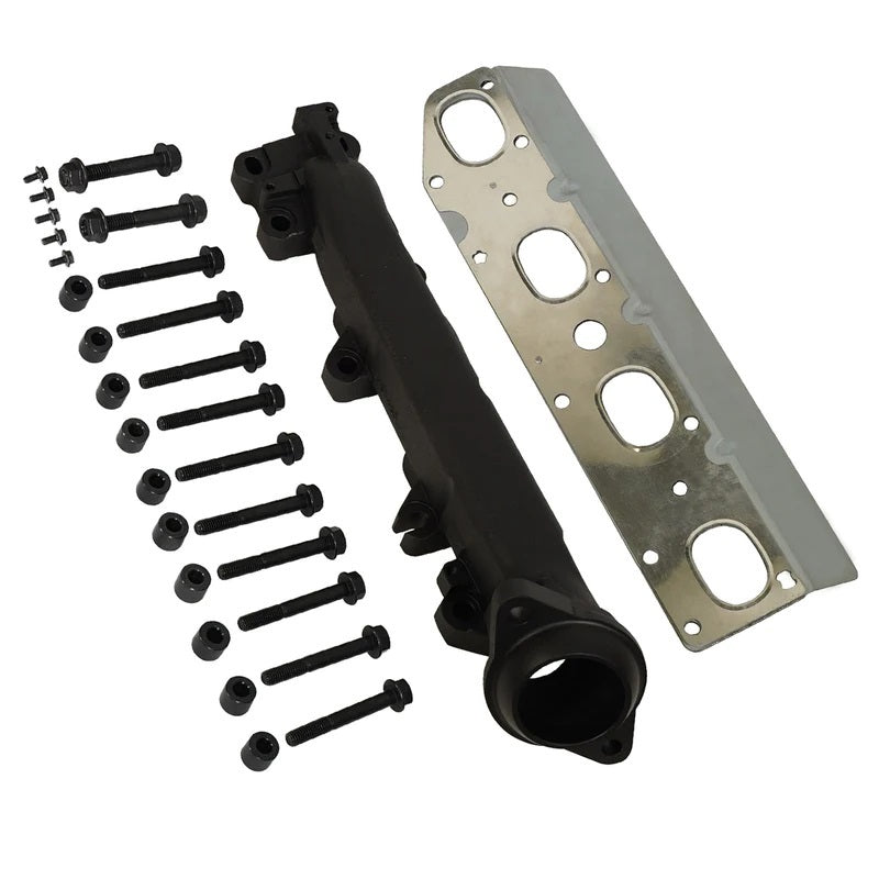 BD Diesel Exhaust Manifold - Driver Side - Black Ceramic Coated - Mopar Gen III Hemi - Ram Fullsize Truck 2009-22
