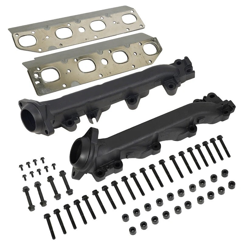 BD Diesel Exhaust Manifold - Black Ceramic Coated - Mopar Gen III Hemi - Ram Fullsize Truck 2019-24 (Pair)