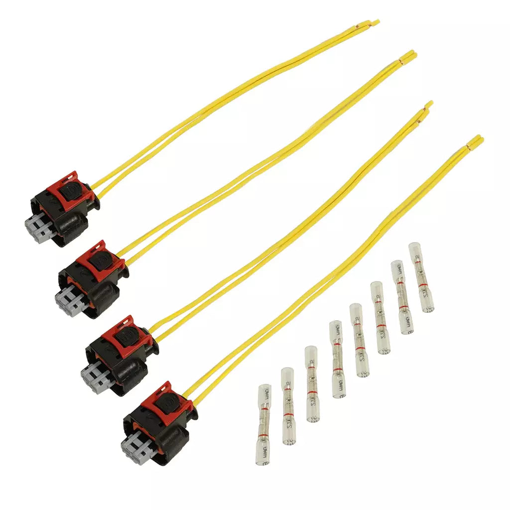 BD Diesel Fuel Injector Connector Kit - 8 in Long - GM Duramax (Set of 4)