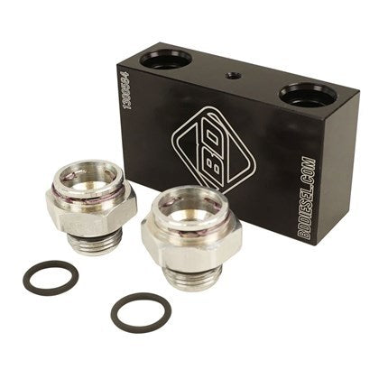 BD Diesel Bypass Delete Fluid Cooler Bypass - Black - GM Allison 2017-19