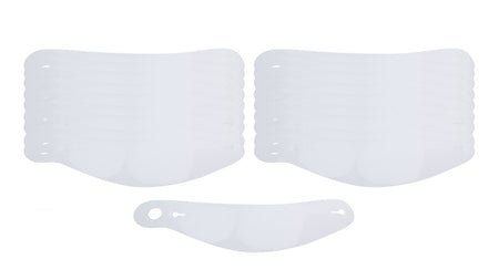 Bell Tear Offs - 2 mm Thick - Clear - Bell Helmets (20 Pack)