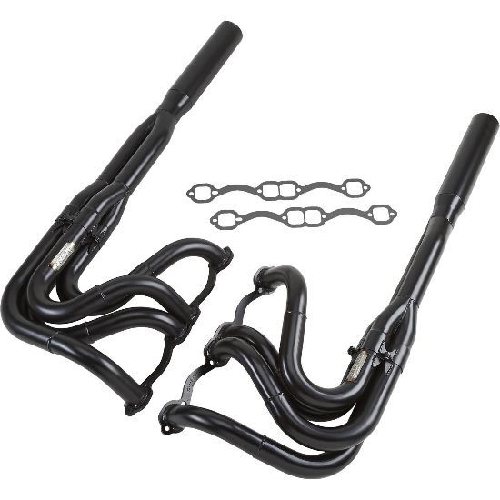 Beyea Dirt Sprint Car Headers - 1.75 to 1.875 in Primary - 3 in Collector - Small Block Chevy (Pair)