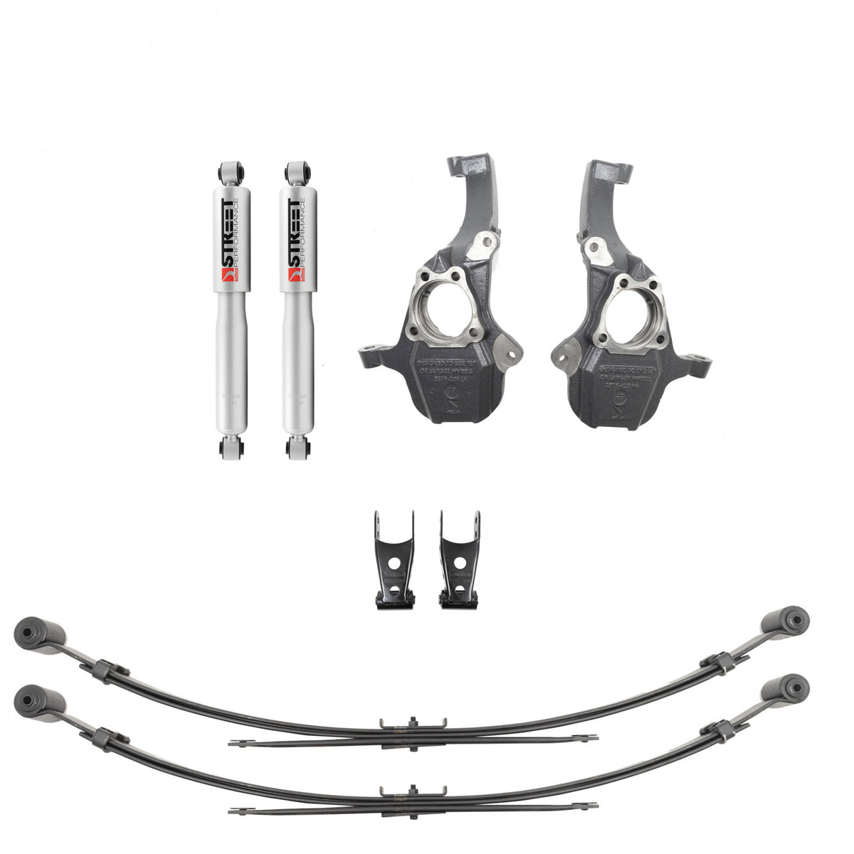 Belltech Lowering Kit - 2 in Front / 4 in Rear - GM Fullsize Truck 2019-23