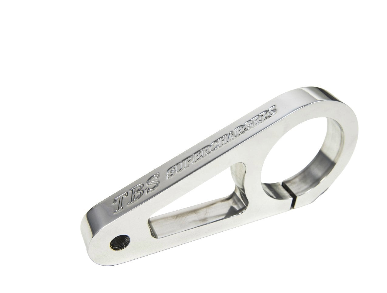 The Blower Shop Supercharger Belt Pulley Adjuster Idler Pulley Bracket - 3.437 in Diameter - Polished